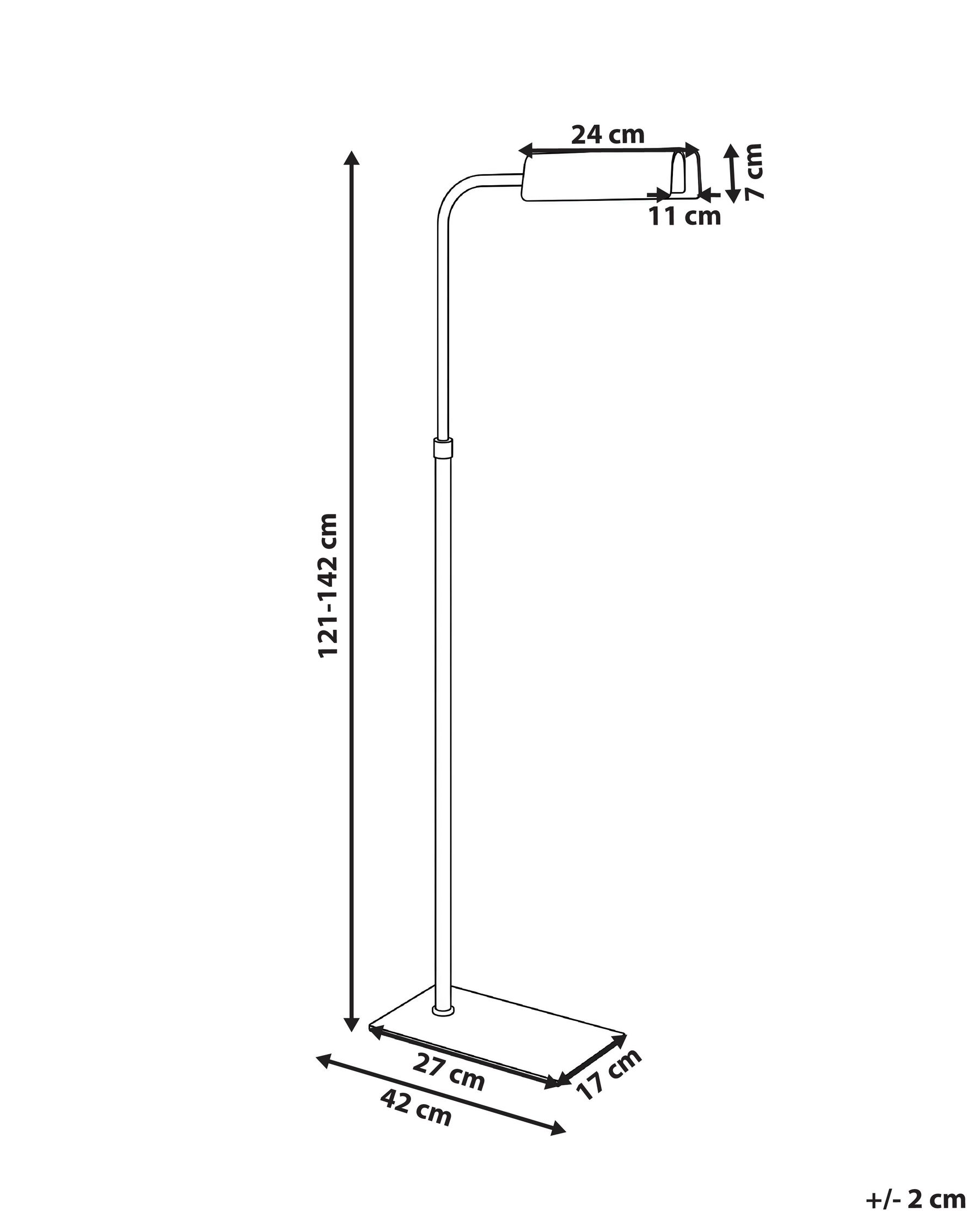 Floor Lamp DERWENT Metal Silver_1106912