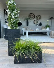 Blumenkübel MYRA 50 cm Schwarz_991874