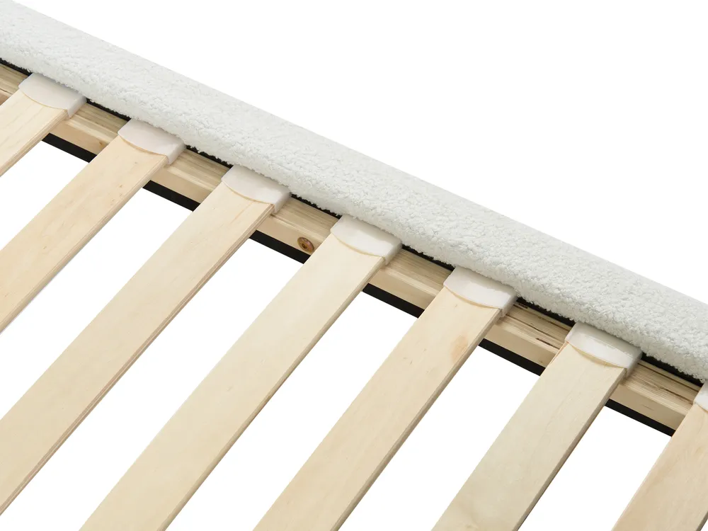 Bed Boucle SOULISSE 140 x 200 cm (EU Double) Off-White_1129888