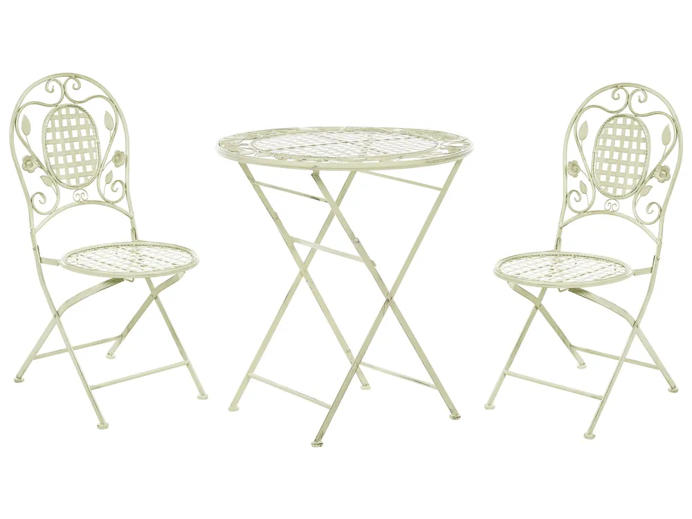 Bistro Set klappbar BIVIO Metall Hellgrün