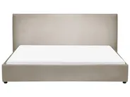 Bett mit Lattenrost Samtstoff LAVAUR 180 x 200 cm Taupe_985364