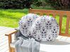 Gartenkissen 2er Set TORRETTA Pflanzenmuster 40 x 40 cm Cremeweiß