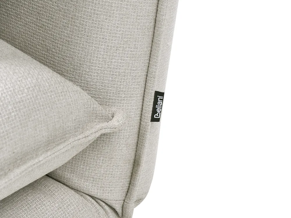 Schlafsofa 2-Sitzer ROROS Kunstleinen Cremeweiß_1038996