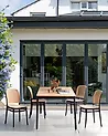 Gartenstuhl 4er Set PLOSE Beige