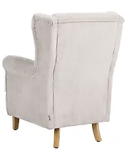 Wingback Chair ABSON Corduroy Beige_1186225