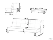 Sofa Bed 3 Seater ESSVIK Fabric Light Green_886769