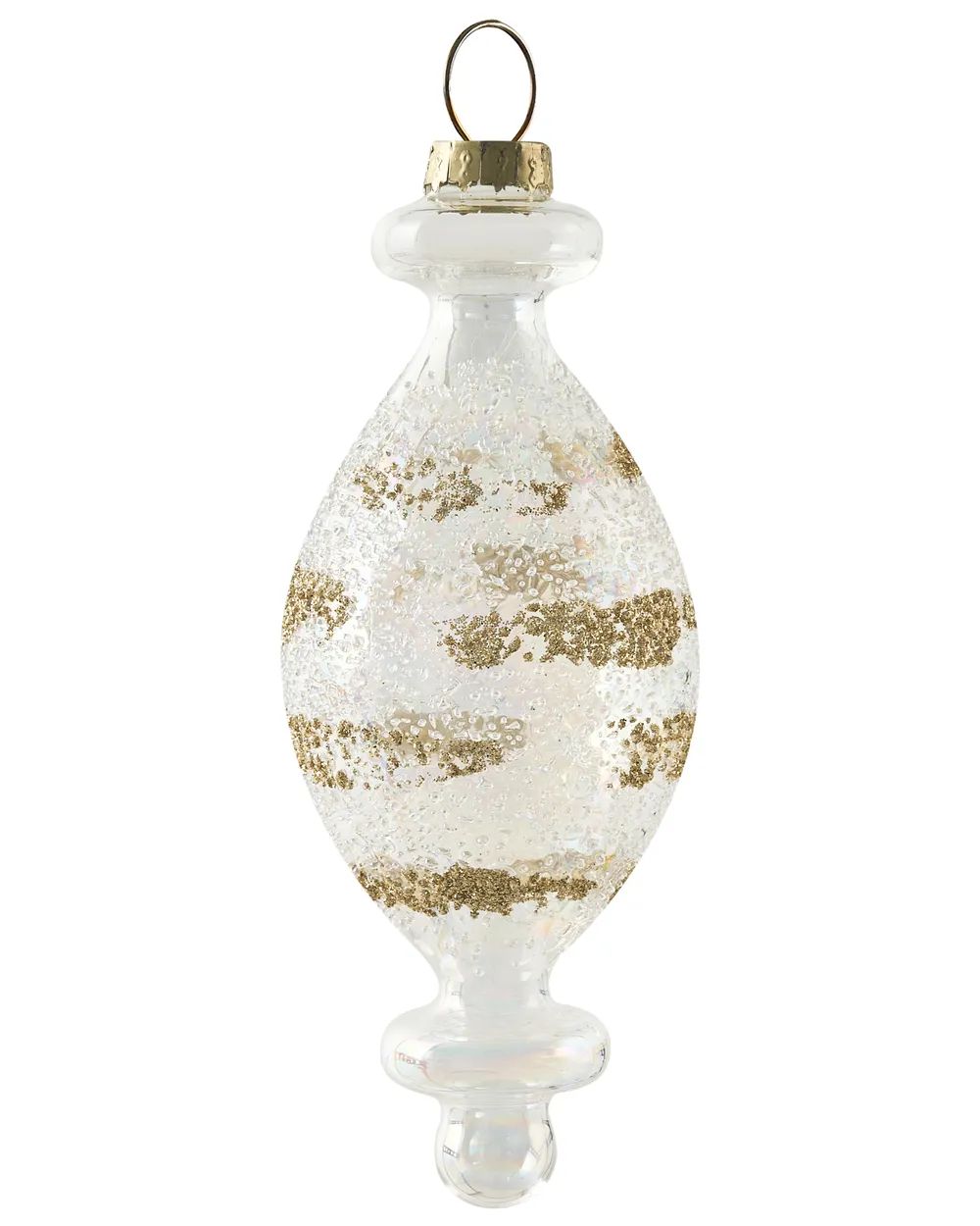Weihnachtskugel 25er Set ICICLE Glas Transparent / Gold_1028438
