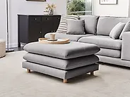 Ottomane HEDEN Stoff Grau_1183617