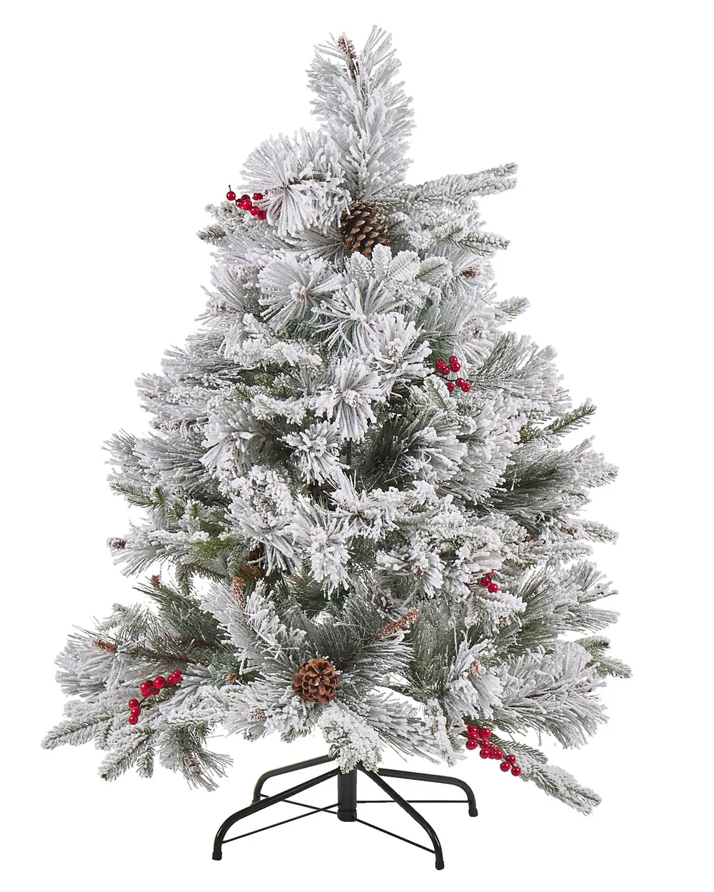 Künstlicher Weihnachtsbaum mit Schnee MASALA 120 cm Weiß