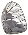 Hängesessel CASOLI Polyrattan Grau