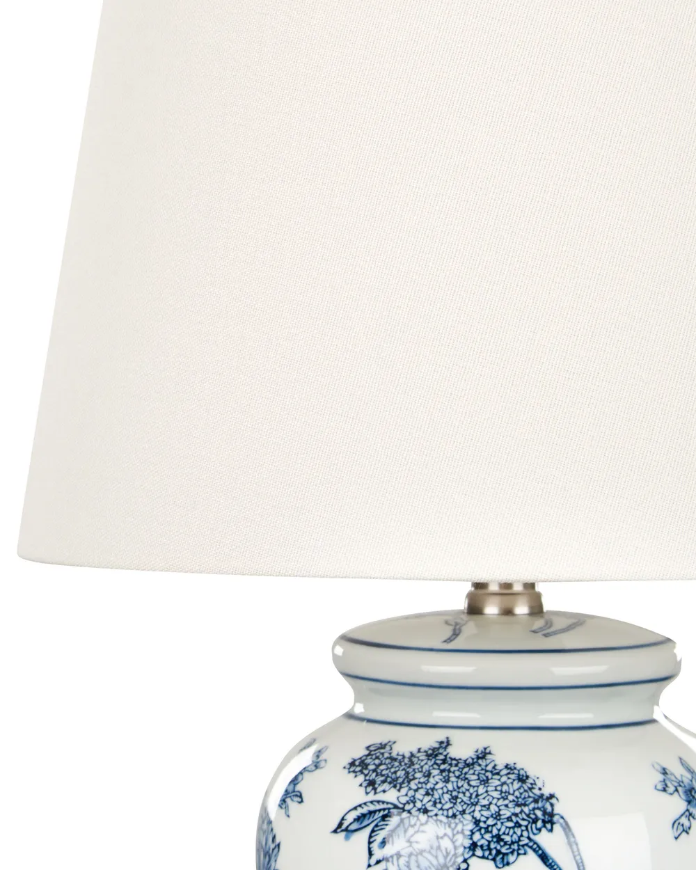 Tischlampe BELUSO Porzellan Weiß / Blau_883004