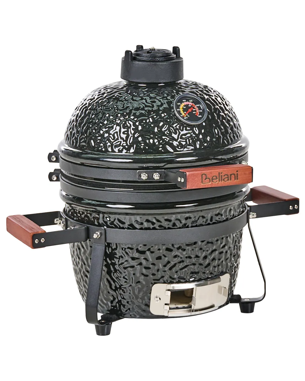 Mini-Holzkohlegrill KAMADO Keramik Schwarz_1007540