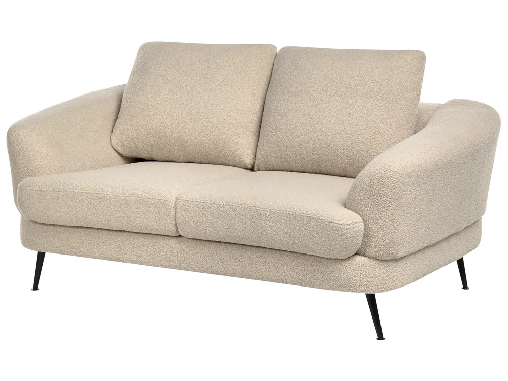 Sofa 2-Sitzer KJAER Bouclé Hellbeige_1006757