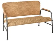 Garden Lounge Set with Table 4 Seater OFANTO PE Rattan Natural_938770