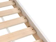 Hochbett mit Schubladen TERNAS Kiefernholz Weiß 90 x 200 cm mit Stauraum_988848