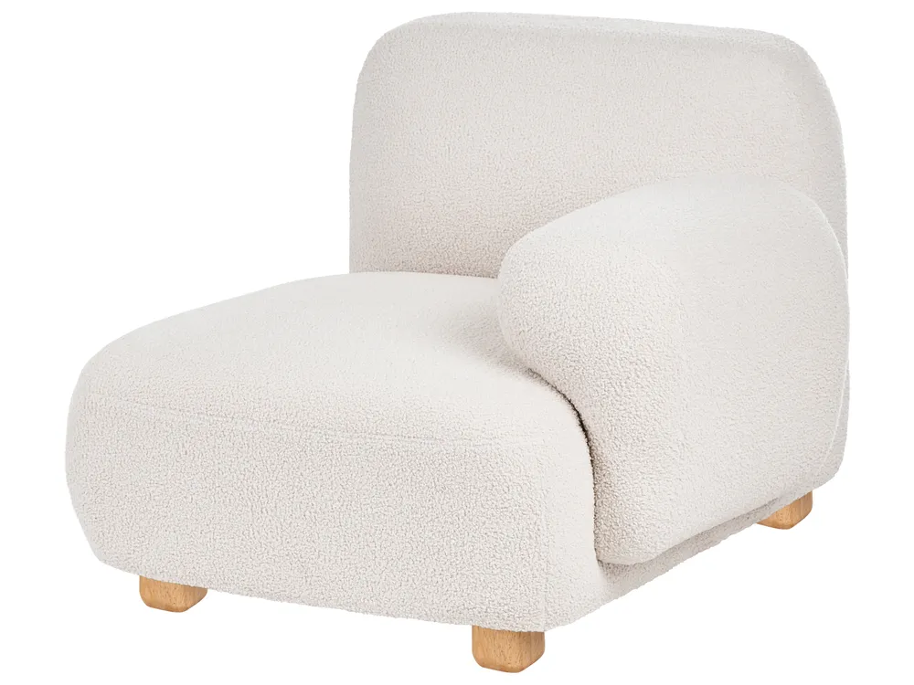 Modular Sofa 3 Seater AMLI with Ottoman Boucle Off-White_1070125