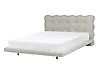 Bett mit Lattenrost Stoff SOULISSE 140 x 200 cm Beige