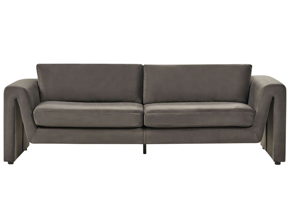 Sofa 3-znamenkasti MAUNU Samet Grafitno sivi