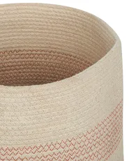 Aufbewahrungskorb 2er Set SILOPI Baumwolle Hellbeige_840172