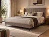 Bett mit Lattenrost Samtstoff VILLETTE 180 x 200 cm Taupe