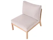 Garden 1-Seat Section RIVELLO Acacia Wood Light Brown_1156152