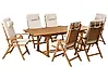 Gartenmöbel Set 6-Sitzer JAVA PREMIUM Akazienholz Hellbeige