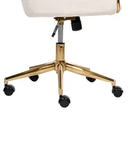 Desk Chair ALTONA Velvet Off-White_998567