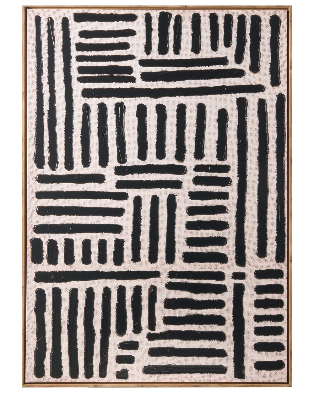 Canvas NAVAN Abstraktes Muster Schwarz