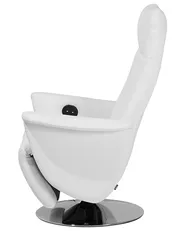 Relaxfauteuil PRIME inclusief voetensteun Kunstleer Wit_709209