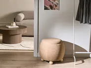 Pouf mit Stauraum ANNABELLA Bouclé Hellbraun_1032718