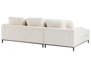 Corner Sofa 5 Seater OSLO with Ottoman Boucle White Right Hand_946731