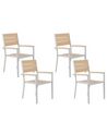 Gartenstuhl 4er Set PRATO Beige