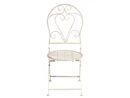 Bistro Set Folding FOLELLI Metal Light Beige_1002015