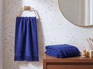 Handtücher 2er Set ATIU Baumwollfrottee Marineblau_843366