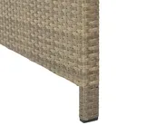 Lounge Set mit Tisch und Ottomane 5-Sitzer FONTI inkl. Kissen Polyrattan Braun_820245