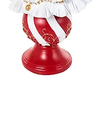 Set van 3 kerstdecoraties HITIS 32/32/40 cm Kerstboom Rood/wit_1175566