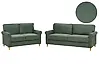 Sofa Set 5-Sitzer RONNEBY Cord Dunkelgrün