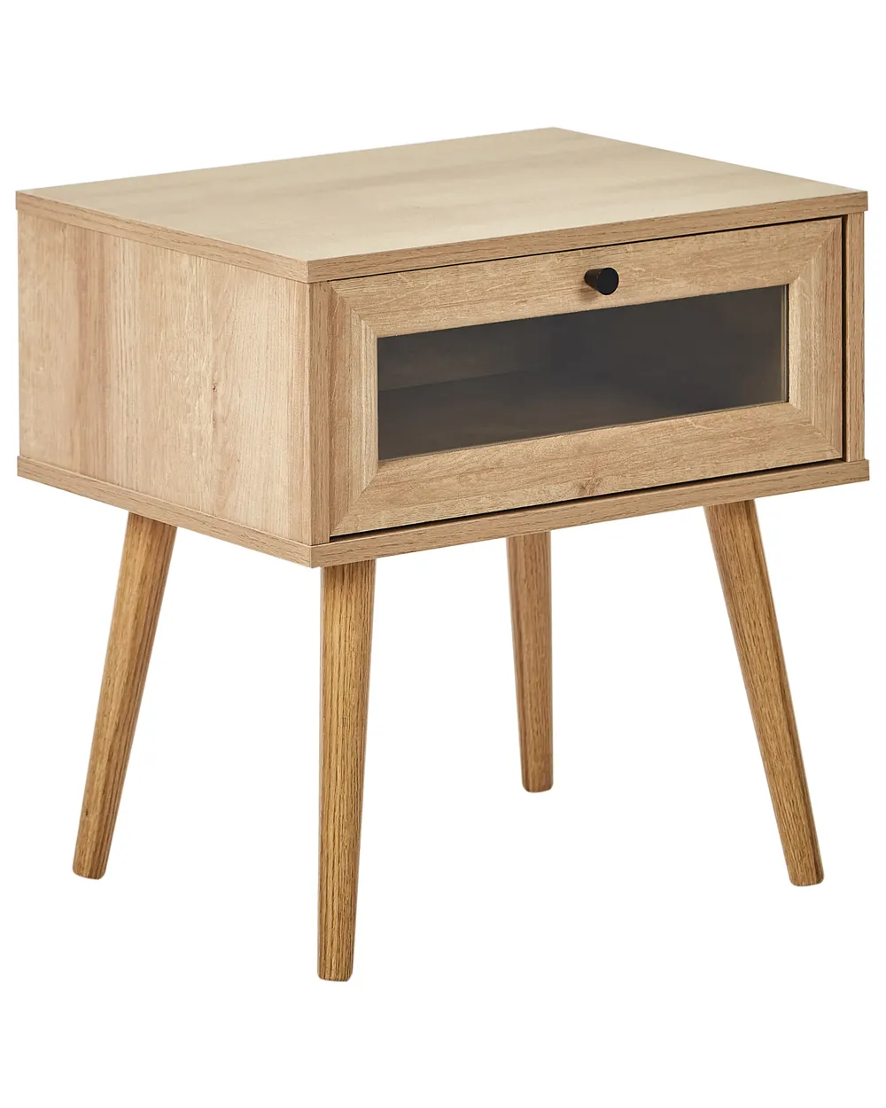 Nachttisch mit 1 Schublade ALBANY Hellbraun