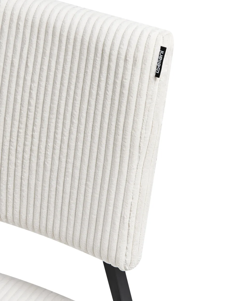 Set of 2 Dining Chairs STURGIS Corduroy Off-White_963276