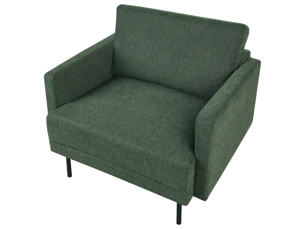Living Room Set 3 Seater BREDA Fabric Green_973023