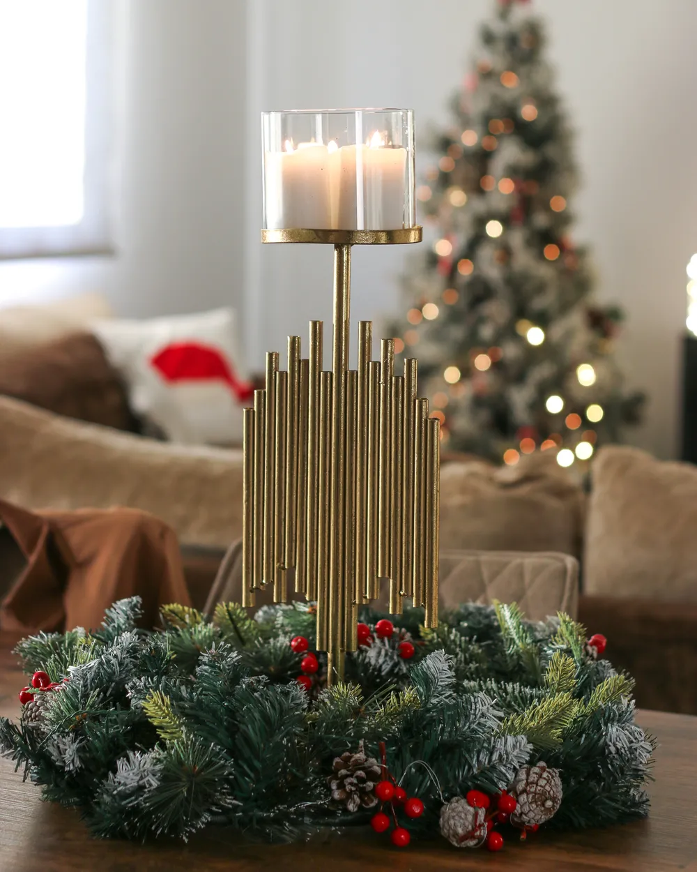 Kerzenständer NIAS 53 cm Metall Gold_1035956