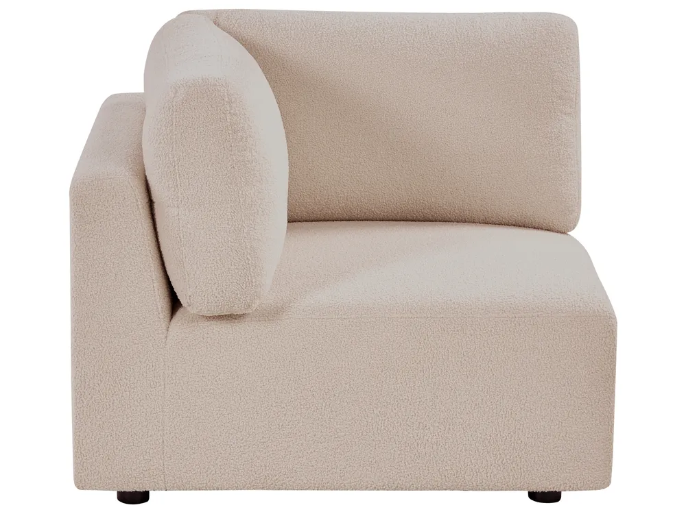 Eckmodul KIVVIK Bouclé Beige rechtsseitig_1045525