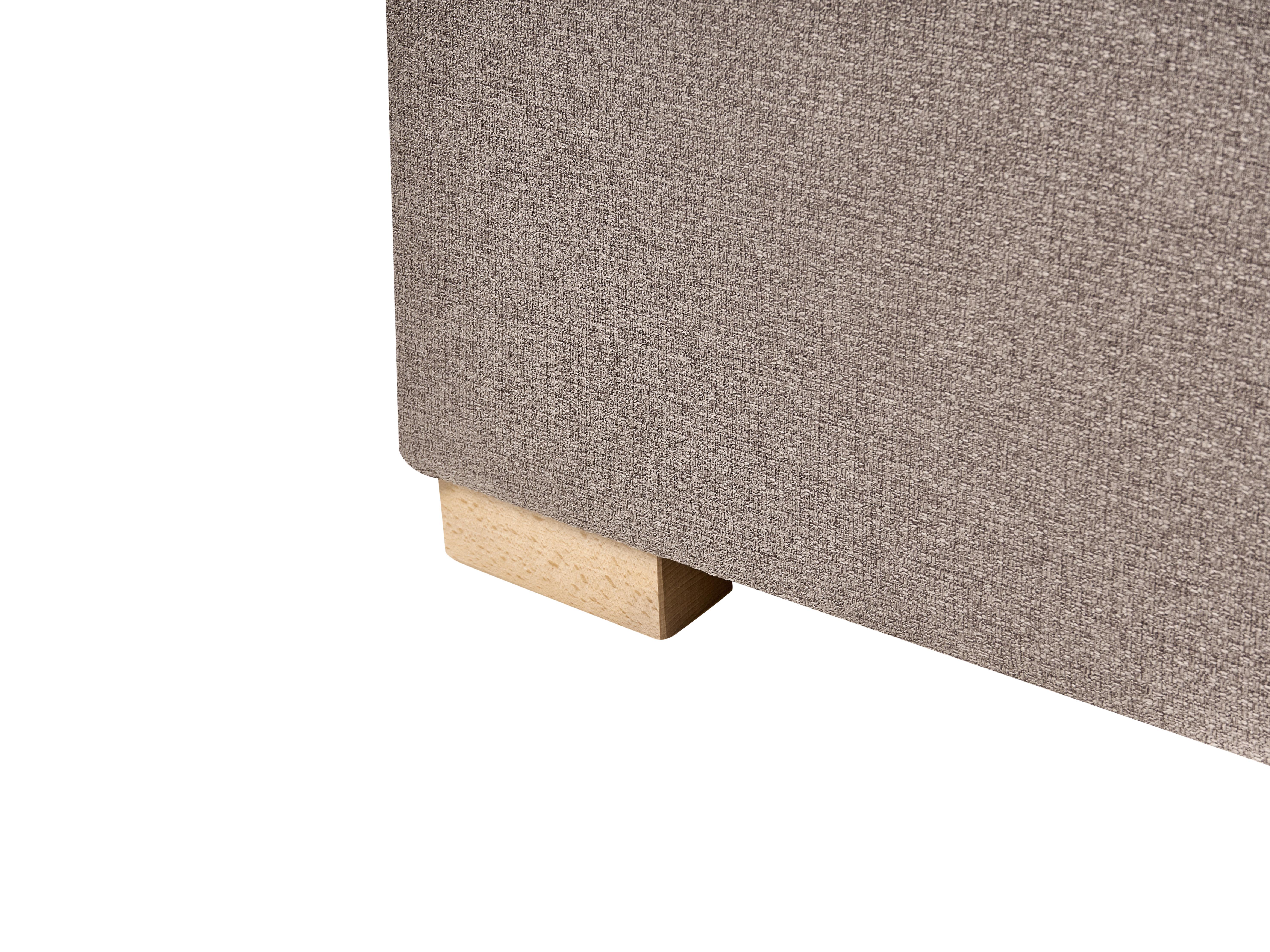 Kontinentalni krevet s prostorom za pohranu ESQUIRE Sivo-bež 160 x 200 cm_1016263
