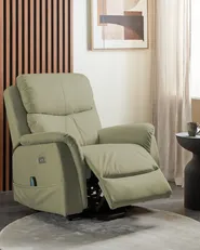 Elektrischer Fernsehsessel GLORIE mit Massagefunktion Stoff Grün_924102