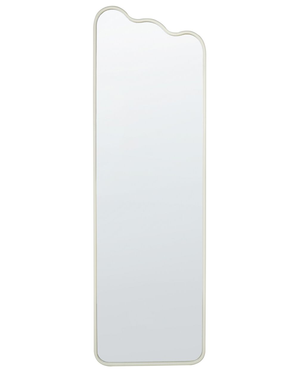 Wandspiegel ABZAC 45 cm 145 cm Metall Cremeweiß