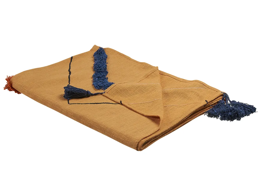 Kuscheldecke SHIMLA Baumwolle 130 x 180 cm Orange