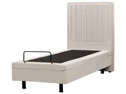 Adjustable Bed Fabric DUKE II 80 x 200 cm (EU Small Single) Light Beige_910504