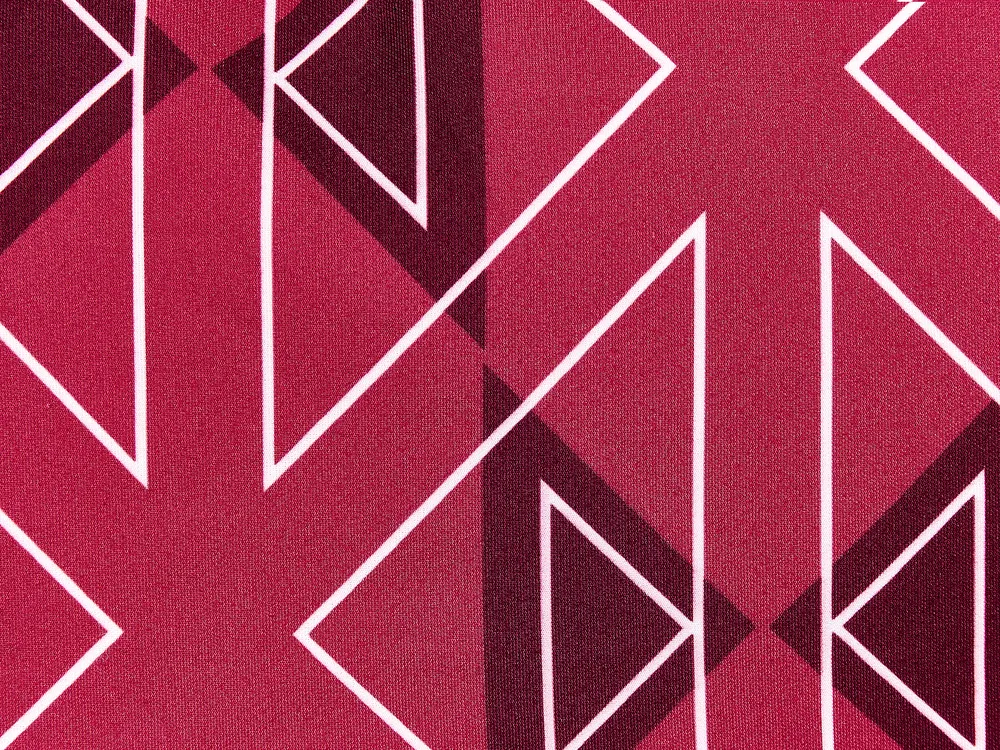 Gartenkissen 2er Set MEZZANO Geometrisches Muster 40 x 60 cm Fuchsia_881448