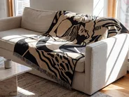 Kuscheldecke KUDIYA 130 x 170 cm Beige_834799