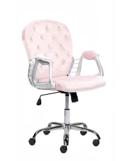 Desk Chair PRINCESS Velvet Pastel Pink_1150208